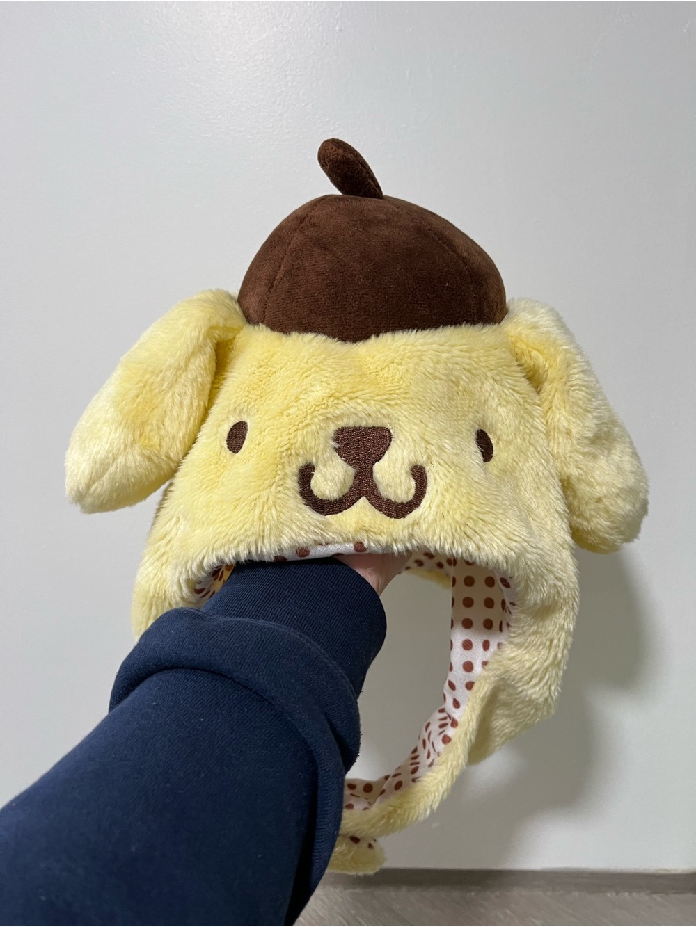 Pompompurin Character Beanie Hat - Yellow